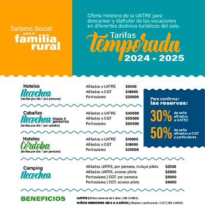 Tarifas Temporada  2024 – 2025