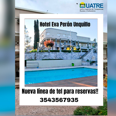 Nuevo telefono – Hotel Eva Peron